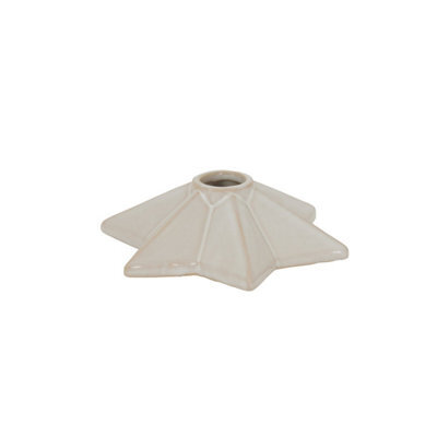 Alora Ceramic Angled Star Candle Holder - Modern Minimalist Decor - image 1