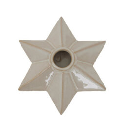 Alora Ceramic Angled Star Candle Holder - Modern Minimalist Decor - thumbnail 2