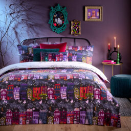 Furn. Creepy Town Velvet Piped Feather Rich Cushion - thumbnail 6