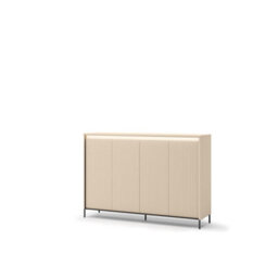 Arte Trend 04 Hallway Cabinet 153Cm - Beige & Black With Led Lighting And Spacious Storage - thumbnail 4