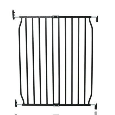 Safetots Eco Screw Fit Baby Gate, Black, 70Cm - 80Cm, Stair Gate For Toddler And Baby, Screw Fit Safety Barrier - image 1