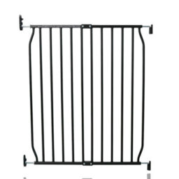 Safetots Eco Screw Fit Baby Gate, Black, 70Cm - 80Cm, Stair Gate For Toddler And Baby, Screw Fit Safety Barrier - thumbnail 1