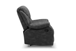 Home Detail Enoch 1 Seater Recliner Armchair, Black Faux Leather - thumbnail 4