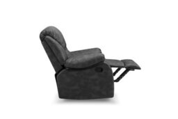 Home Detail Enoch 1 Seater Recliner Armchair, Black Faux Leather - thumbnail 7