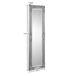 Oakham Lumière Pewter Full Length Dress Mirror - thumbnail 3