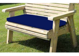 Buttercup Farm Waterproof Seat Pads - Triple - Navy Cushion - Outdoor Cushion For Garden Furniture