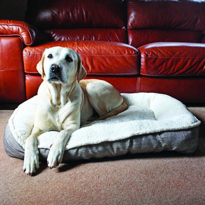 Rosewood Luxury Small Dog Bed Plush Boucle Teddy Pet Mattress - image 1