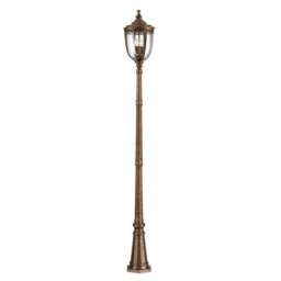 Stylish Outdoor Ip44 3 Bulb Lamp Post In British Bronze Finish