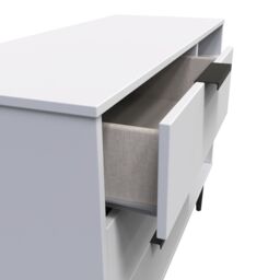 Hong Kong Ready Assembled Matt Grey Media Unit With 2 Shelves & 3 Drawers, (H)97Cm X (W)74Cm X (D)39.5Cm - thumbnail 5