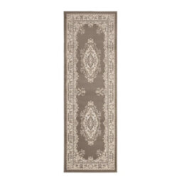 Melrose Colorama Traditional Taupe Large Area Indoor Runner Rug 67/300Cm - thumbnail 5