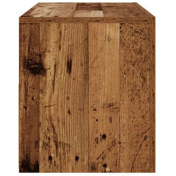Berkfield Tv Cabinet With Led Lights Old Wood 90X35X40 Cm Engineered Wood - thumbnail 8