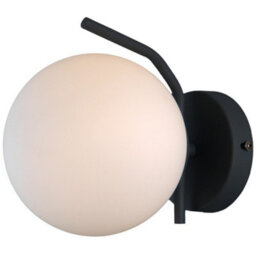 Luminosa Lighting Luminosa Modern Wall Lamp Satin Black 1 Light With White Shade, G9 - thumbnail 2