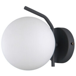 Luminosa Lighting Luminosa Modern Wall Lamp Satin Black 1 Light With White Shade, G9 - thumbnail 1
