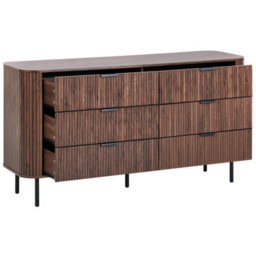 Beliani 6 Drawer Chest Bradley Dark Brown - thumbnail 8