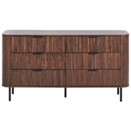 Beliani 6 Drawer Chest Bradley Dark Brown - thumbnail 5