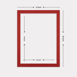 Ak Frames 16X12 Crimson Picture Mounts To Fit 14X10 Aperture Size - Mount Board Only (No Frame Included) - thumbnail 3