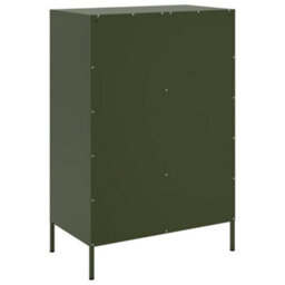 Berkfield Highboard Olive Green 68X39X101.5 Cm Steel - thumbnail 8