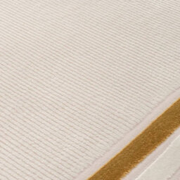 The Rugs Carmel Cream/gold Bordered Area Rug And Runner Non Shedding, Stain Resistant, Soft - thumbnail 4