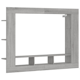 Walplus Tv Cabinet Grey Sonoma 152X22X113 Cm Engineered Wood - thumbnail 2