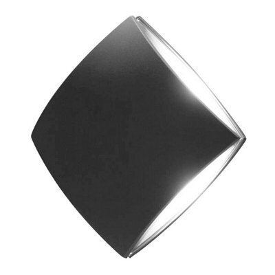 Stylish Outdoor Ip54 Graphite Wall Light With 11W Led Bulb For Exterior Use - image 1
