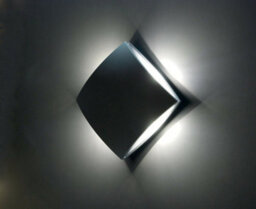 Stylish Outdoor Ip54 Graphite Wall Light With 11W Led Bulb For Exterior Use - thumbnail 2