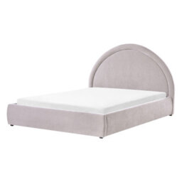 Beliani Ottoman Bed Chenille Mouzon 140 X 200 Cm (Eu Double) Taupe - thumbnail 5
