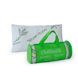 CHILIMILII Bamboo Pillow Shredded Memory Foam Antiallergy Orthopedic Neck Back Head Support Pack Of 2 - thumbnail 3