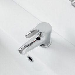 Affine 550mm Freestanding Bathroom Vanity Unit Basin Sink White Tap & Waste Bundle - thumbnail 8