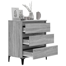 Berkfield Stylish Sideboard Grey Sonoma 60X35X70 Cm Engineered Wood - thumbnail 4