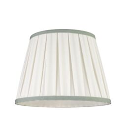 Cream & Green Pleated Tapered Lamp Shade (D)25Cm - thumbnail 2
