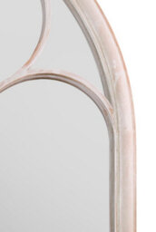 Mirroroutlet The Somerley Extra Large Rustic Metal Chapel Arched Decorative Mirror Stone Colour 150Cm X 81Cm - thumbnail 3
