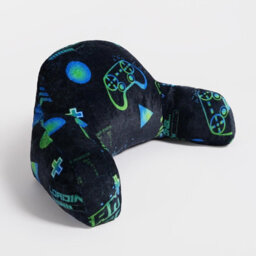 OHS Gaming Cushion Bed Pillow Reading Gamer Support Arms Lumbar Chair, Green - thumbnail 8