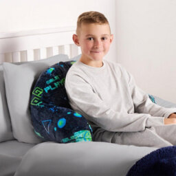 OHS Gaming Cushion Bed Pillow Reading Gamer Support Arms Lumbar Chair, Green - thumbnail 2