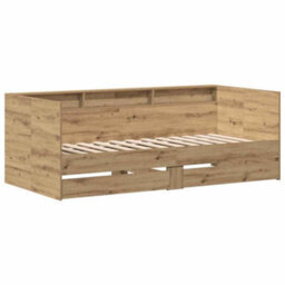 Walplus Daybed Frame With Drawers With Storage Artisan Oak 75 X 190 Cm - thumbnail 2