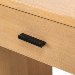 Nordlys 1-Drawer Brown Wood Bedside Table Modern Design Style Bedroom - thumbnail 7
