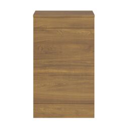 GoodHome Imandra Modern Walnut Effect Freestanding Toilet Cabinet (H)840mm X (W)500mm - thumbnail 2