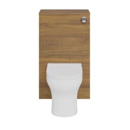 GoodHome Imandra Modern Walnut Effect Freestanding Toilet Cabinet (H)840mm X (W)500mm - thumbnail 4