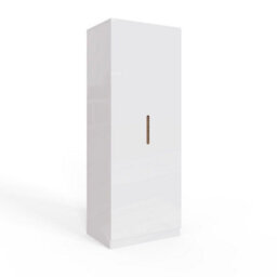 FWSTYLE Veloce 2 Door White Gloss Double Wardrobe - thumbnail 2
