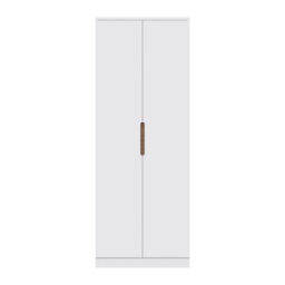FWSTYLE Veloce 2 Door White Gloss Double Wardrobe - thumbnail 3