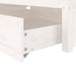 3103464 Vidaxl Bed Frame Without Mattress With Drawers White 90X200 Cm (814935+814985) - thumbnail 7