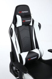 Gtforce Pro Fx Reclining Sports Racing Gaming Office Desk Pc Car Faux Leather Chair (White) - thumbnail 4