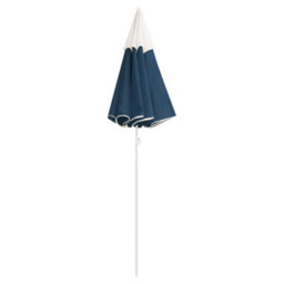 Berkfield Outdoor Parasol With Steel Pole Blue 180 Cm - thumbnail 3