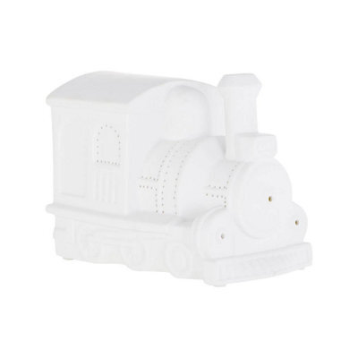 Orsina Kids Train Night Light, Colourful Ceramic Engine Design With Soft Glow Effect, Creates A Comforting Bedtime - image 1
