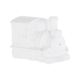 Orsina Kids Train Night Light, Colourful Ceramic Engine Design With Soft Glow Effect, Creates A Comforting Bedtime - thumbnail 1