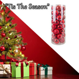 Christmas Bauble Decoration Hanging Tree Ornament X 40 6Cm Red - thumbnail 6