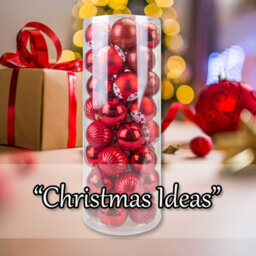 Christmas Bauble Decoration Hanging Tree Ornament X 40 6Cm Red - thumbnail 5