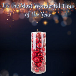 Christmas Bauble Decoration Hanging Tree Ornament X 40 6Cm Red - thumbnail 3