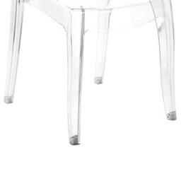 Beliani Transparent Dining Chairs Set Of 2 Armless Stackable Clear Polycarbonate Lightweight - thumbnail 7