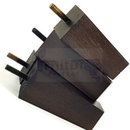 L&F Set Of 4 Replacement Furniture Bun Feet Antique Brown Turned Wood Legs 100mm High Settee Chairs Sofas Footstools M10 - thumbnail 5