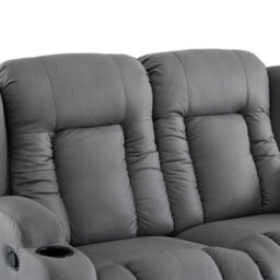 More4Homes Caesar 2 Seater Grey Technology Fabric Modern Manual Recliner Sofa - thumbnail 7